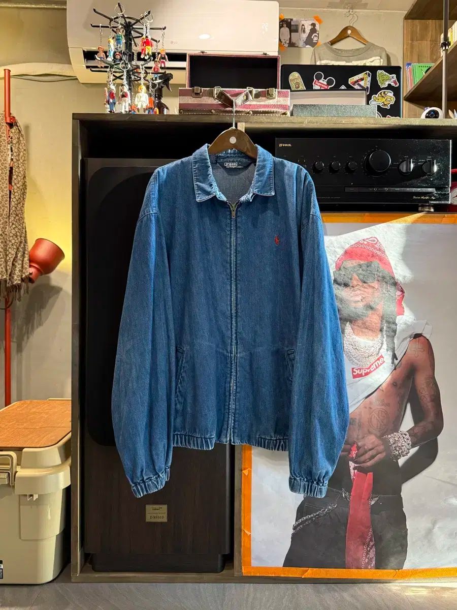ポロラルフローレン デニムブルゾン L 2XL