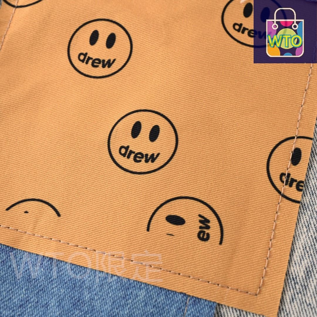  今日 Drew House ドリューハウス スマイルジーンズ 手作りデストロイド ストレートデニム デニム ジーンズ