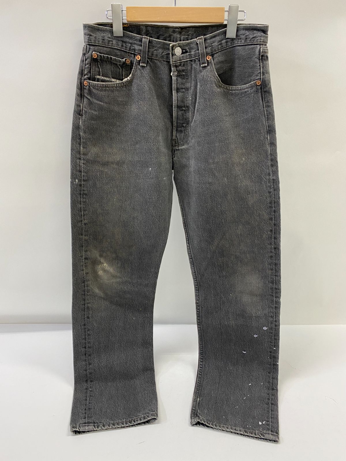 Levi s 96年製 501 先染め ブラックデニムパンツ ヴィンテージ M 128 03 KS