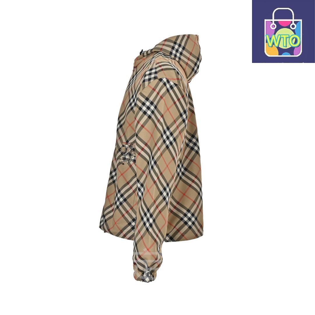 今日 Burberry バーバリー 斜紋戦馬ダブルサイドジャケット ウーブンナイロン素材で調整 フード付きアウター トップス WWW_SMP1DAWEKUDUS_SCH_ID