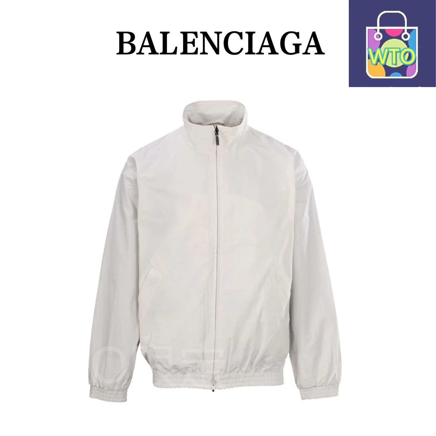 今日 Balenciaga バレンシアガ 背面刺繍スタンド ジャケット テクノロジーポプリン素材使用アウター トップス