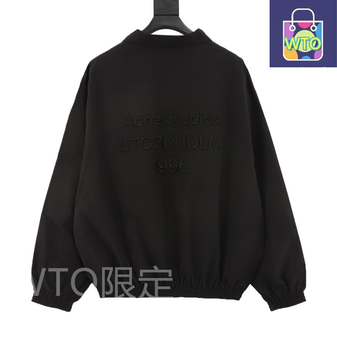 今日 Acne Studios アクネスタジオ ロゴ刺繍シルエットジャケット 通気性メッシュ裏地を採用アウター トップス