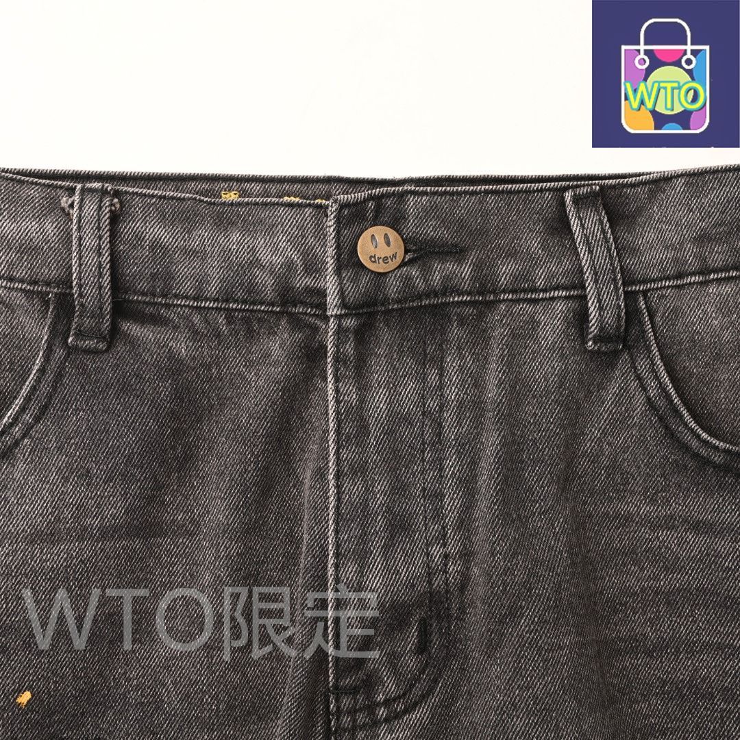 スマイル破洞ジーンズ