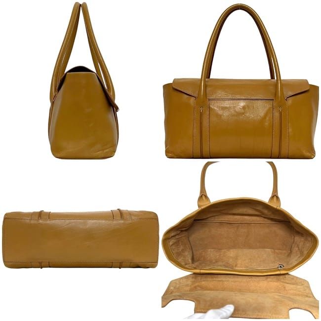 ヒロフ トートバッグ キャメル ブラウン 美品 レザー M21