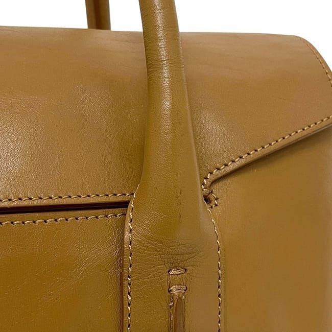 ヒロフ トートバッグ キャメル ブラウン 美品 レザー M21