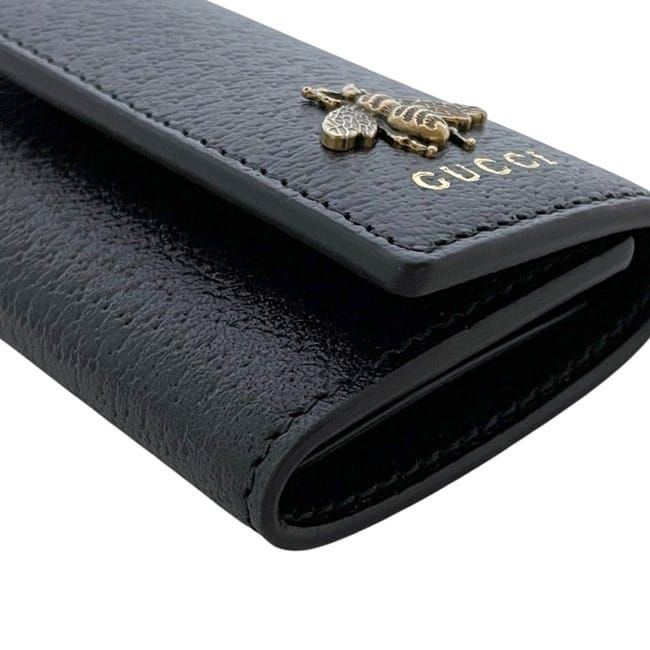  グッチ 6連 キーケース ブラック アニマリエ メタルビー 523683 キーケース 小物