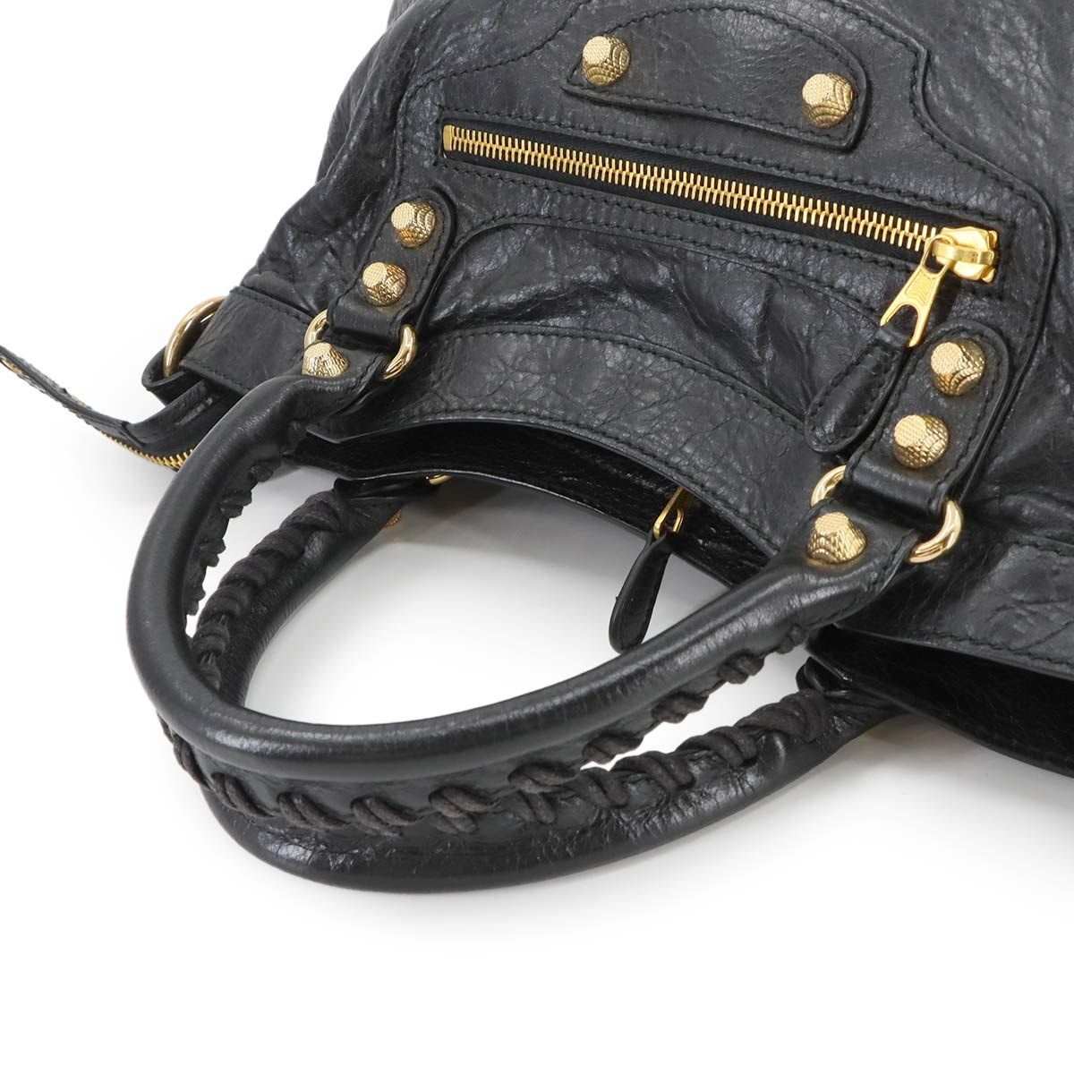 新品同様 バレンシアガ バッグ ジャイアントタウン 2way ハンド バッグ レザー ブラック 285434 レディース 90298787 【中古】ブランド 新品同様 バレンシアガ BALENCIAGA ジャイアントタウン 2way ハンド