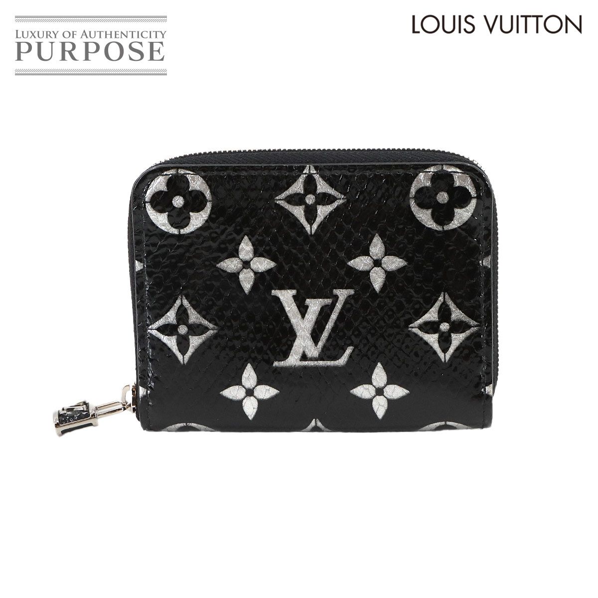 ルイ ヴィトン LOUIS VUITTON モノグラム エキゾチック ジッピー コインパース パドロック コインケース パイソン 90300611