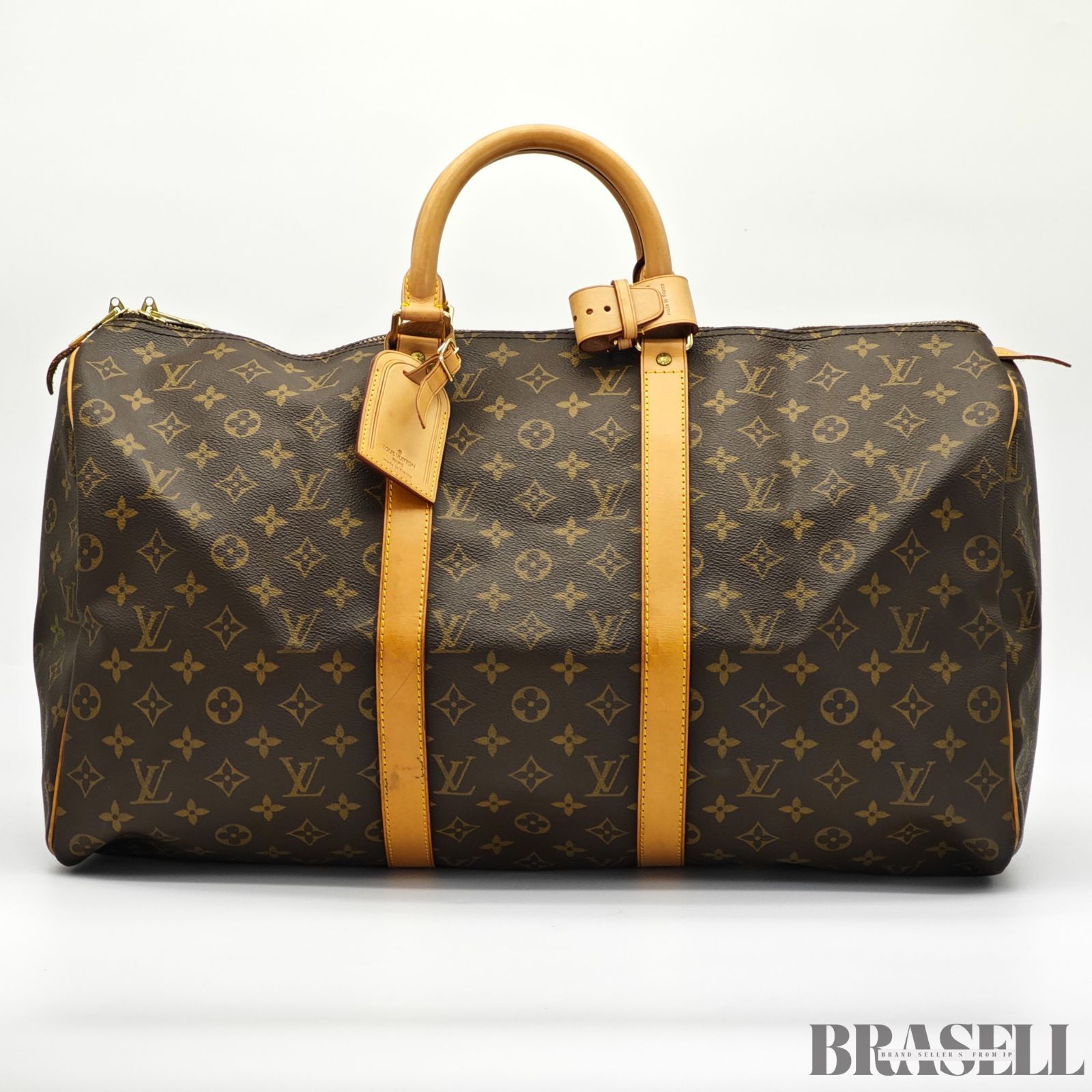 LOUIS VUITTON モノグラム キーポル50 M41426 M41426 バッグ ボストンバッグ 旅行 大容量 ブラウン レディース メンズ パドロック 鍵