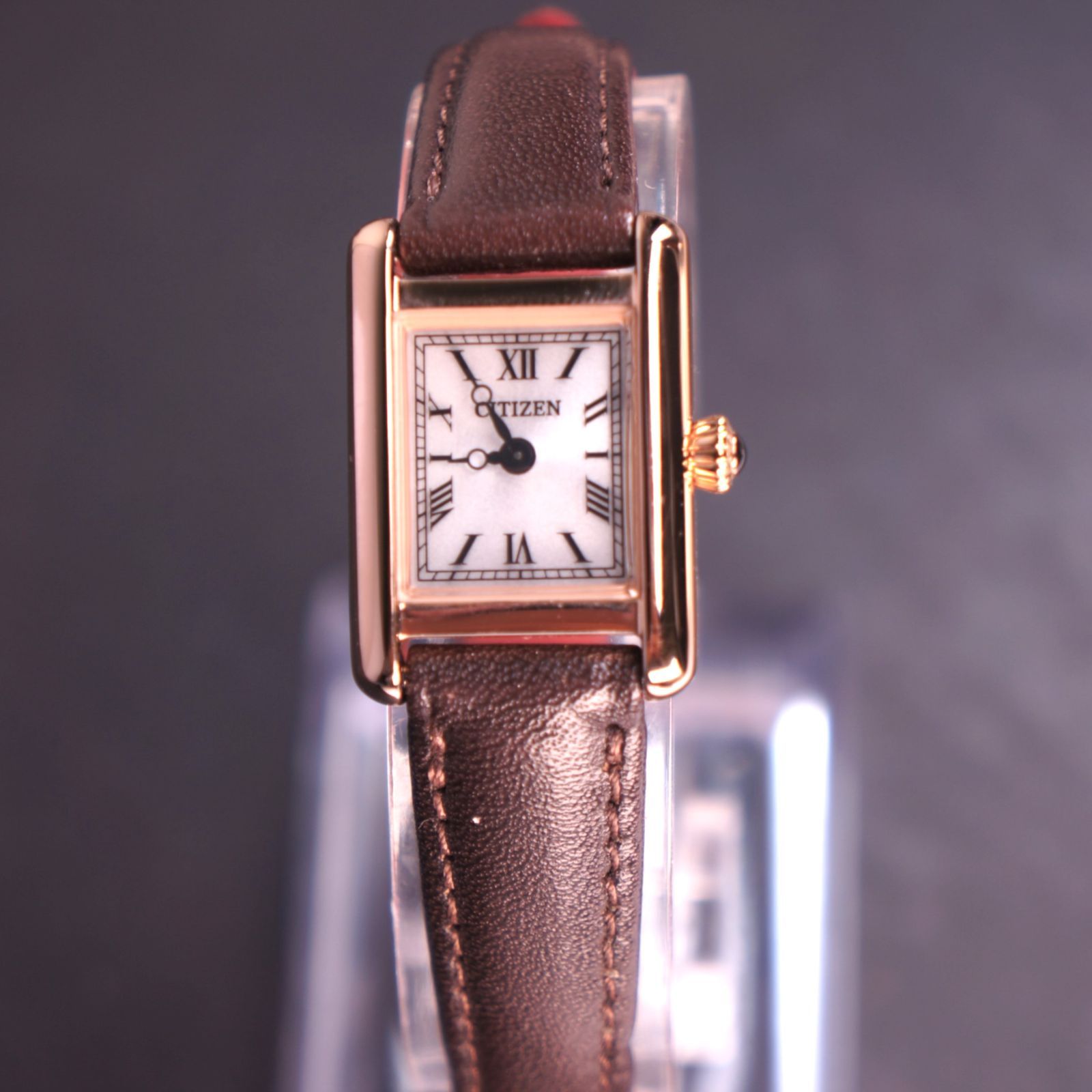 稼働 citizen Kii エコドライブ ピンクゴールド ベルト EG 2792-33 A