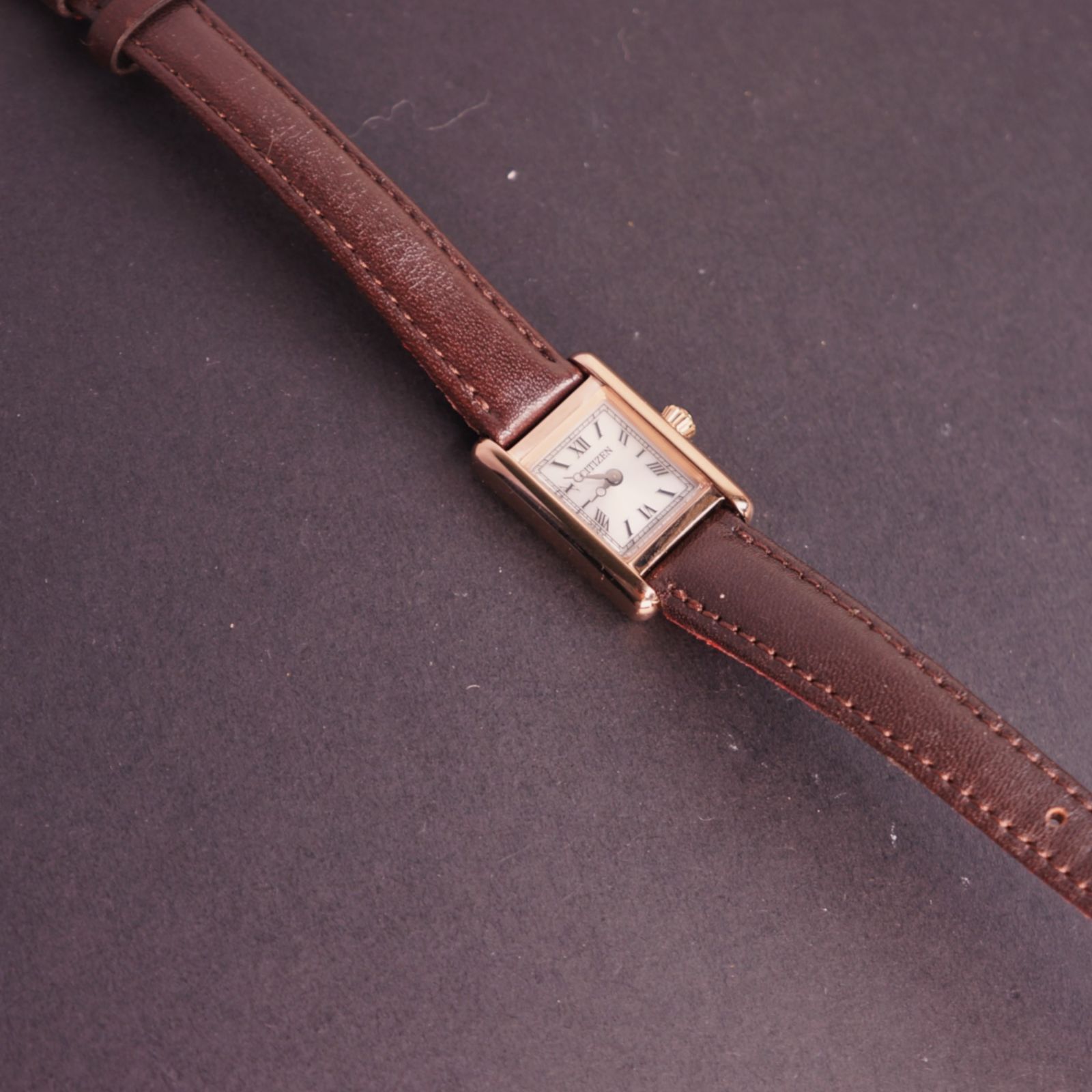  稼働 citizen Kii エコドライブ ピンクゴールド ベルト EG 2792-33 A 腕時計(クォーツ) 腕時計(アナログ)