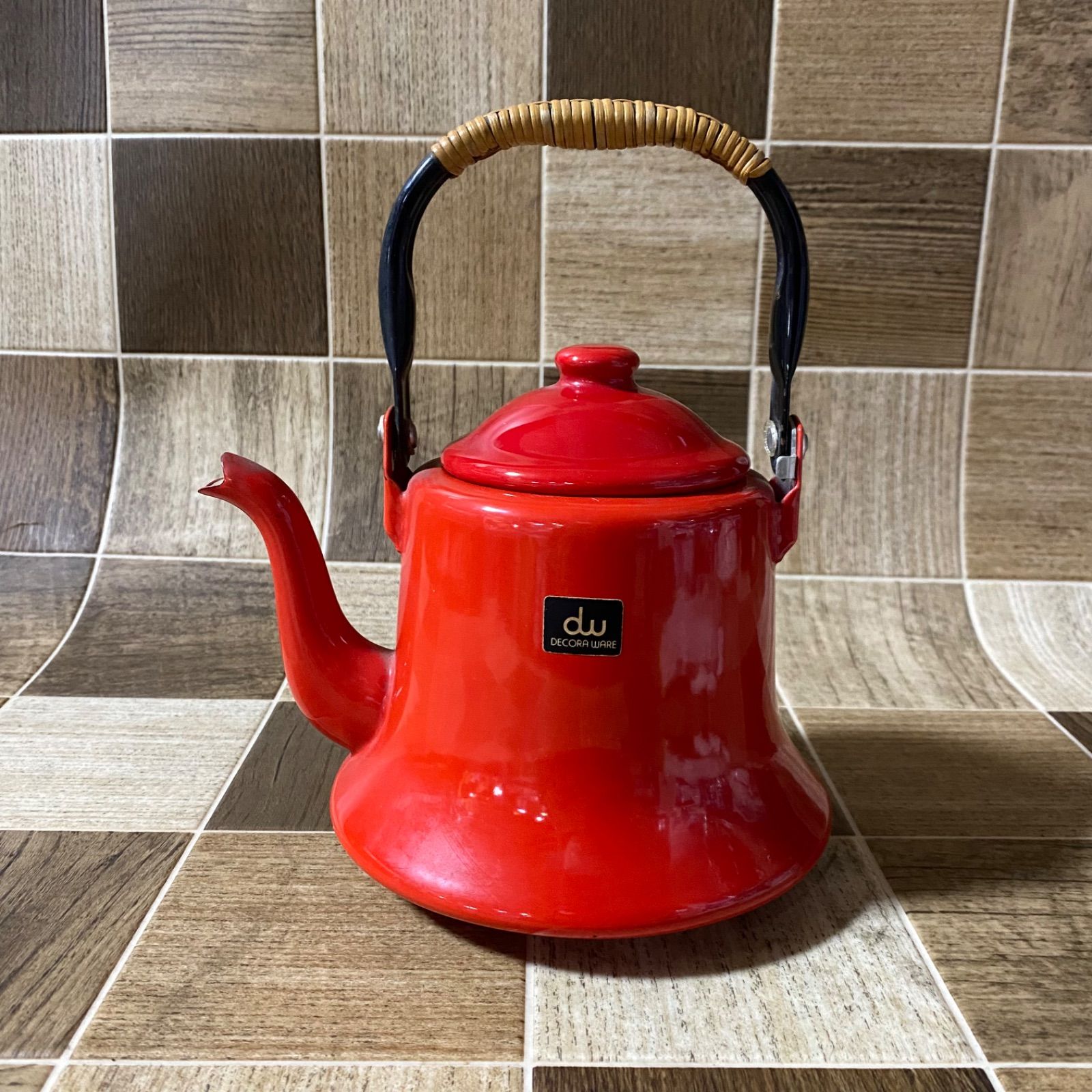 DECORA WARE デコラウェア ホーローケトル やかん 昭和レトロ