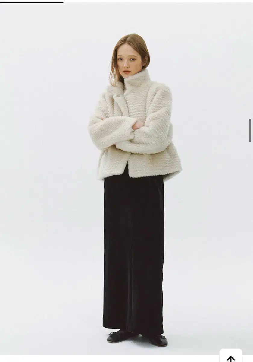 Lo61 エルオロクイチ アイボリー ファージャケット ショートコート レディース冬ジャケット レディース冬コート