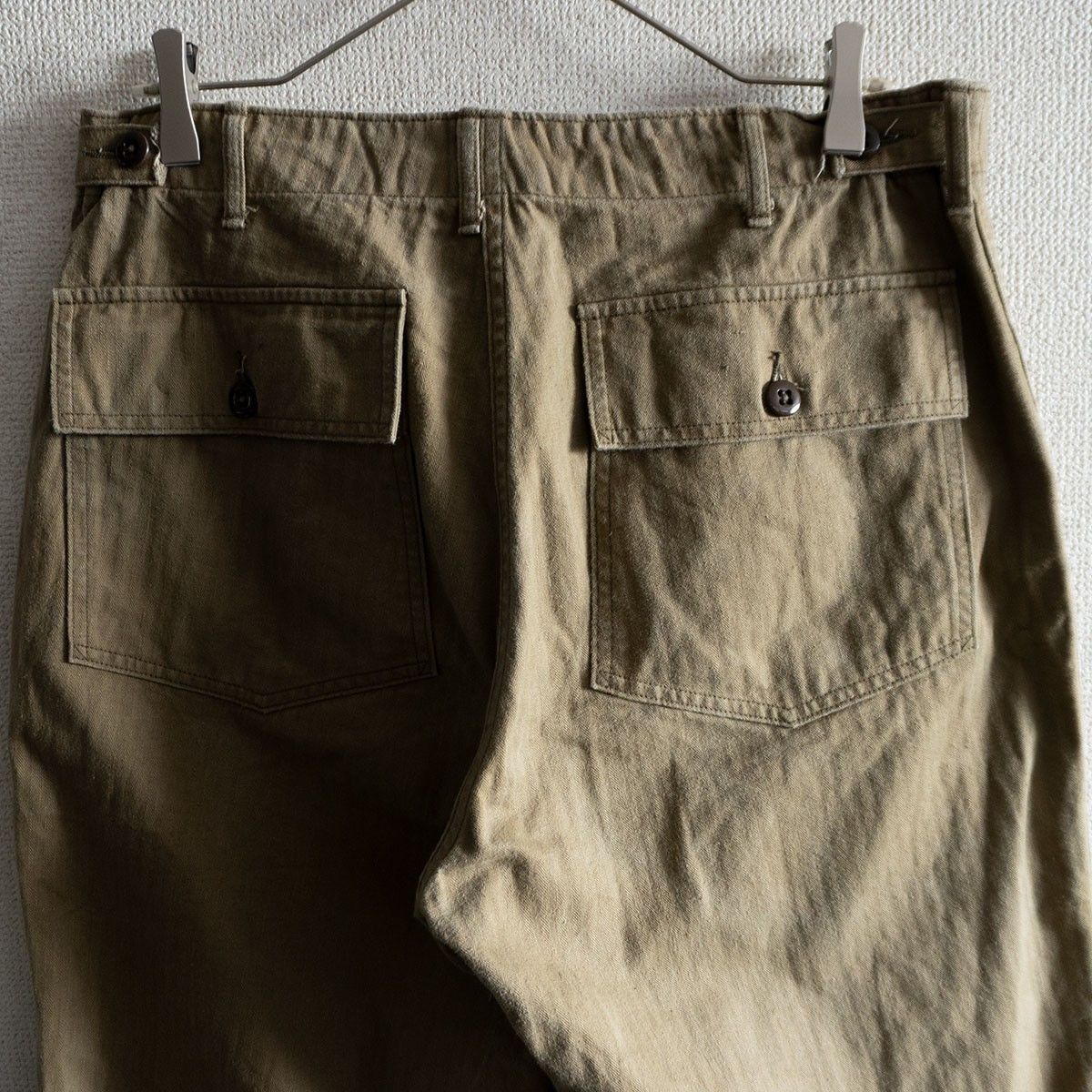 美品】 WAREHOUSE【Lot 1086 ヘリンボーン ベイカーパンツ HBT