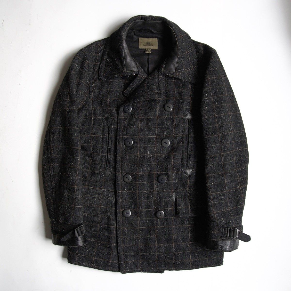 サイズ50 NIGEL CABOURN MILITARY PEA COAT ナイジェルケーボン ウール ミリタリー ピーコート ジャケット s2511049