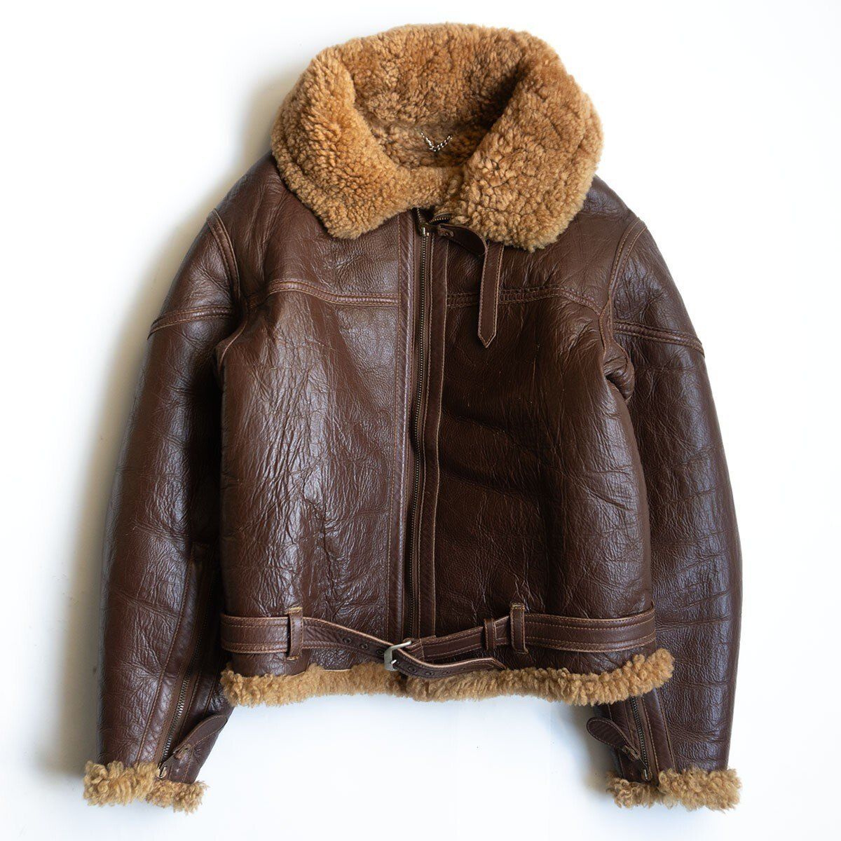 希少/サイズ42】EASTMAN LEATHER CLOTHING【RAF IRVIN ムートン