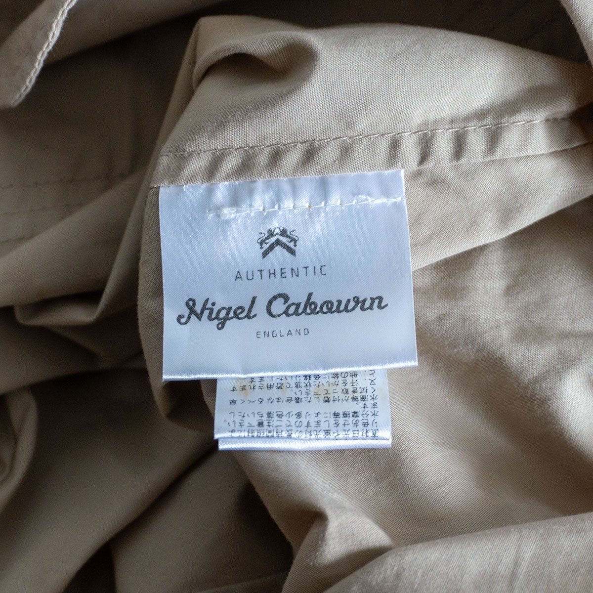 Nigel Cabourn AUTHENTICシングルブレステッドジャケット50 サイズ50】 NIGEL CABOURN 【パッカブル フーデッド ジャケット】50