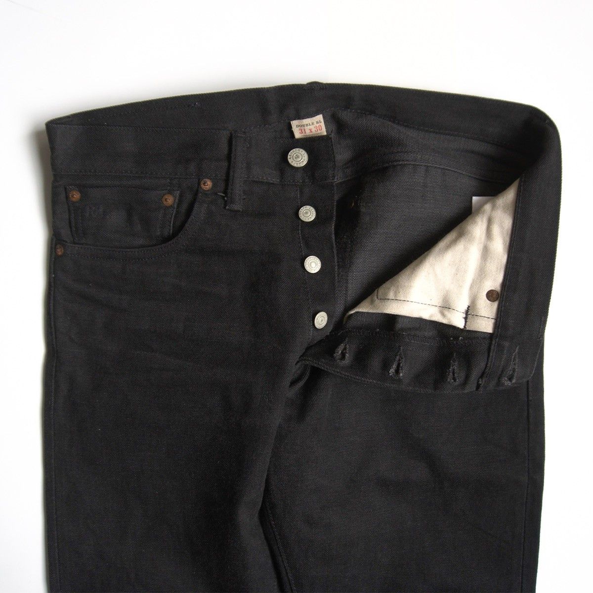 美品】RRL 【NEW BLACK ON BLACK SLIM FIT JEANS 】31×30 スリム