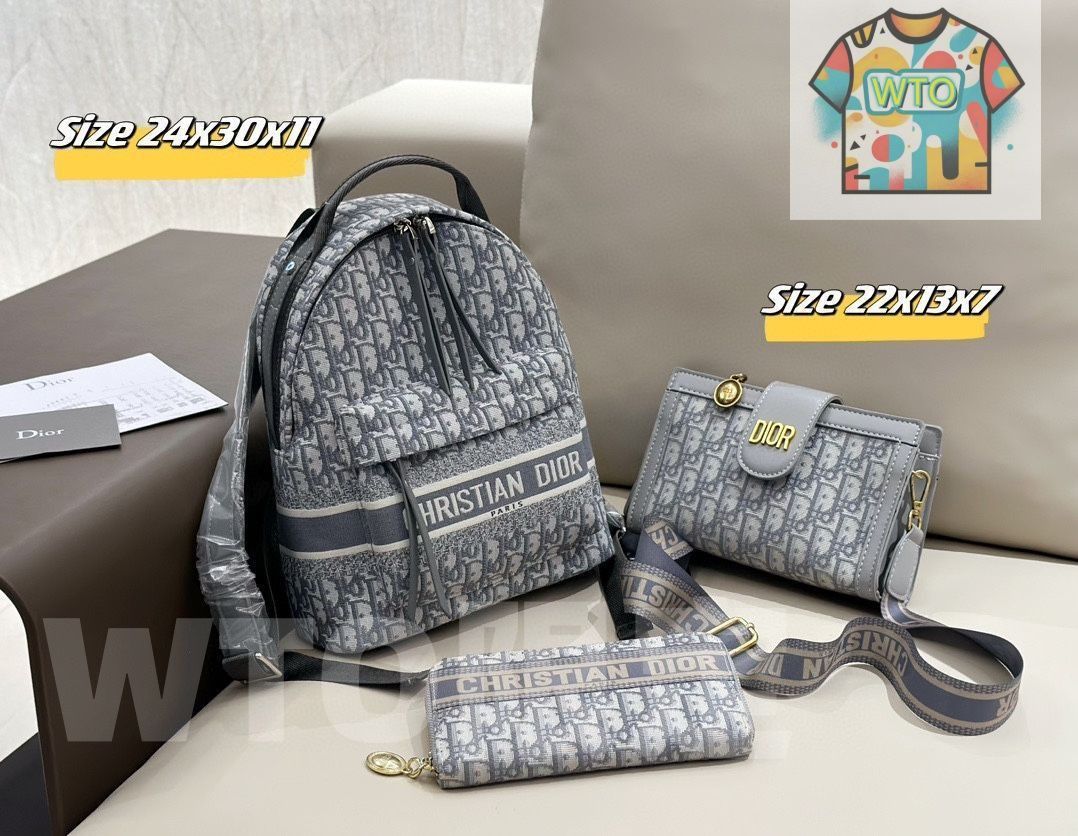 Christian Dior クリスチャンディオール ショルダーバッグ ハンドバッグ 財布 3点セットバッグ｜ ｜ --WTO輸入2 ハンドバッグ バッグ