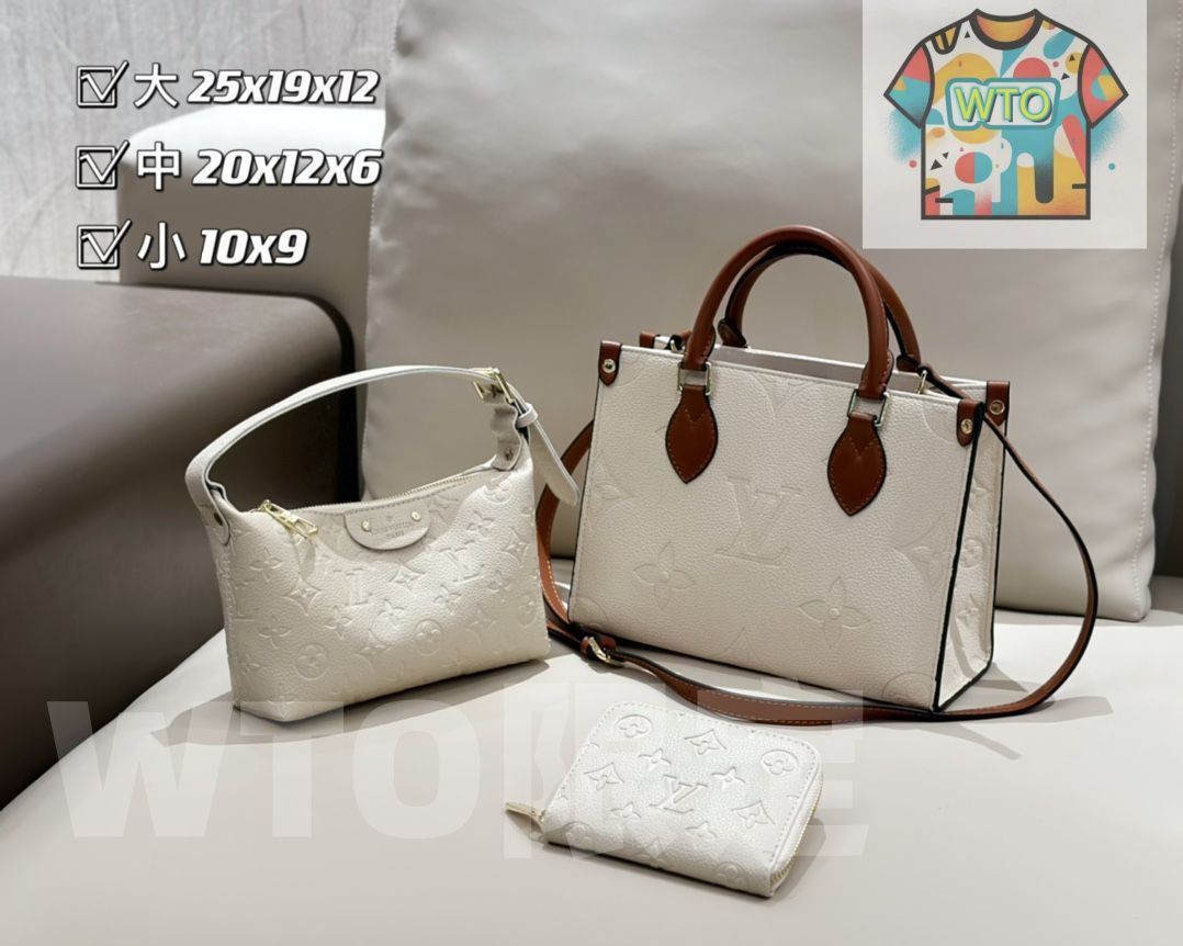 超 LOUIS VUITTON ルイヴィトン ショルダーバッグ トートバッグ 財布 3点セットバッグ｜ ｜ --WTO輸入2