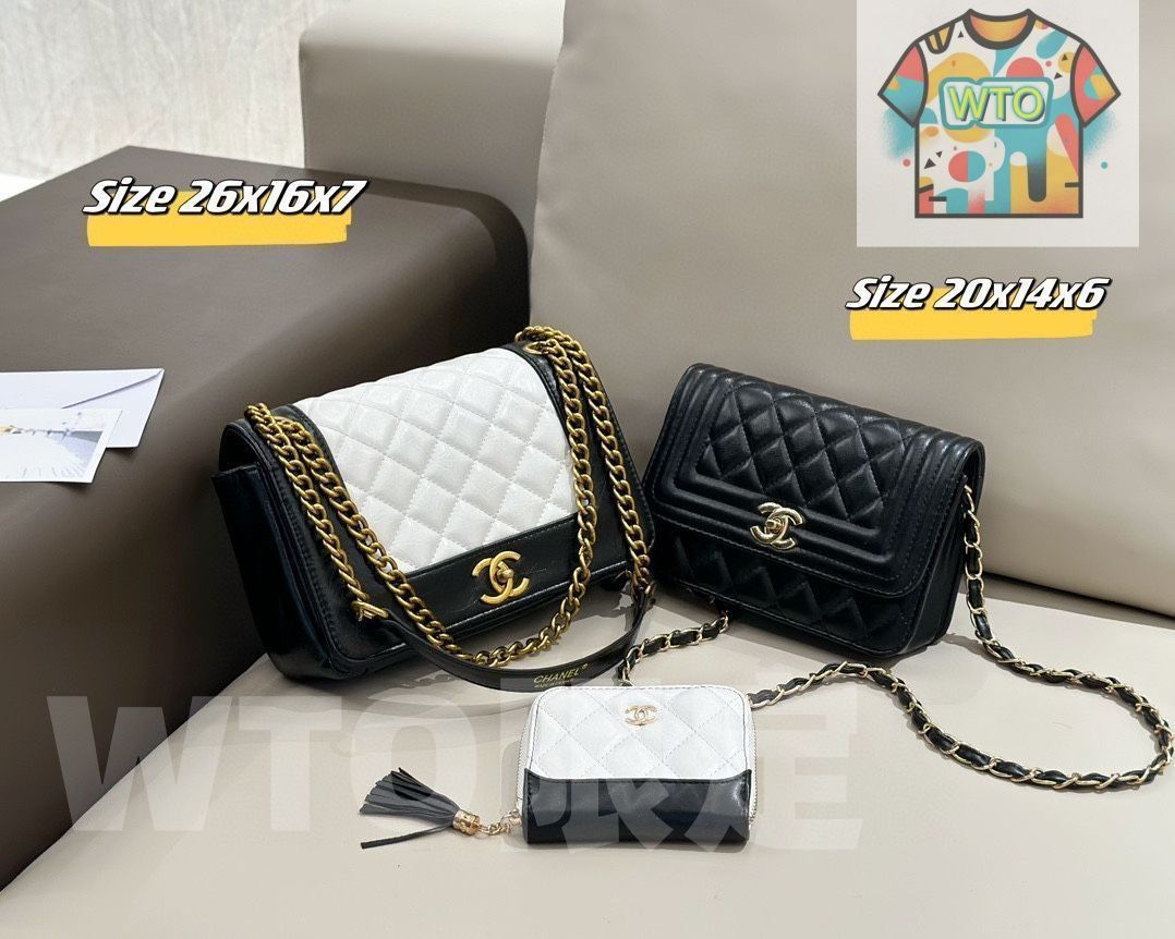 CHANEL シャネル ショルダーバッグ ハンドバッグ 財布 レディースバッグ ピンク 3点セット｜ ｜ --WTO輸入2