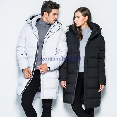 ダウンコート メンズ レディース コート ペアルック カップル アウター ダウンジャケット ロングコート キルティングコート フード付き 暖