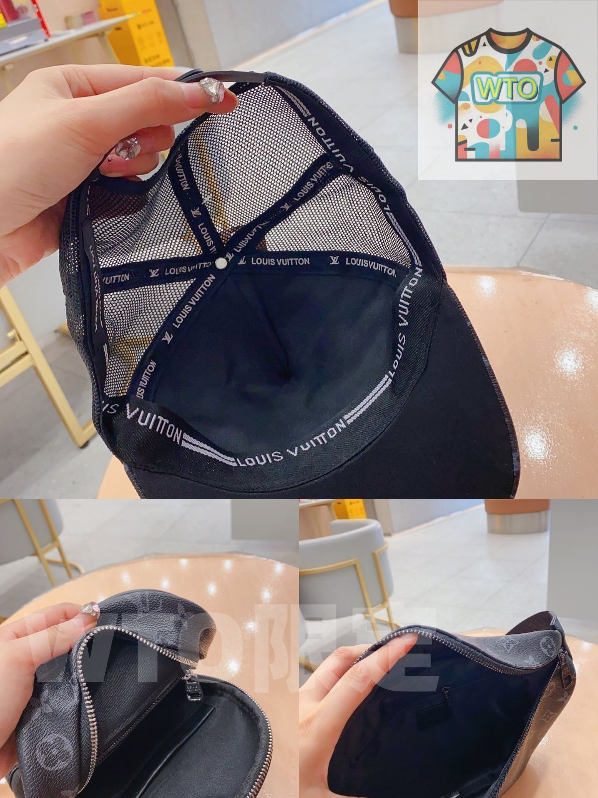  LOUIS VUITTON ルイヴィトン メンズ ボディーバッグ ウエストポーチ 帽子 3点セットバッグ｜ ｜ --WTO輸入2 ハンドバッグ バッグ