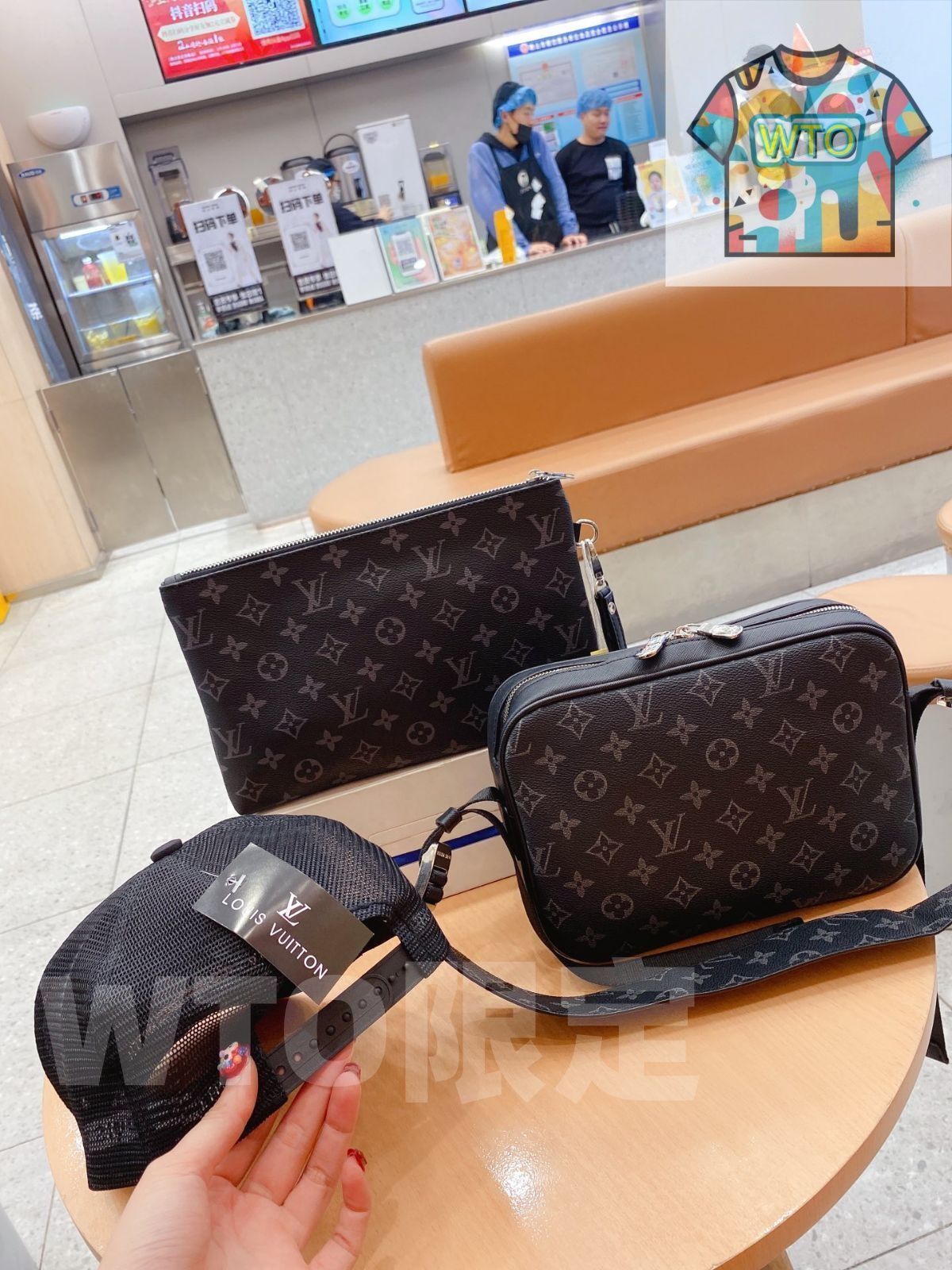 ショルダーバッグ 帽子