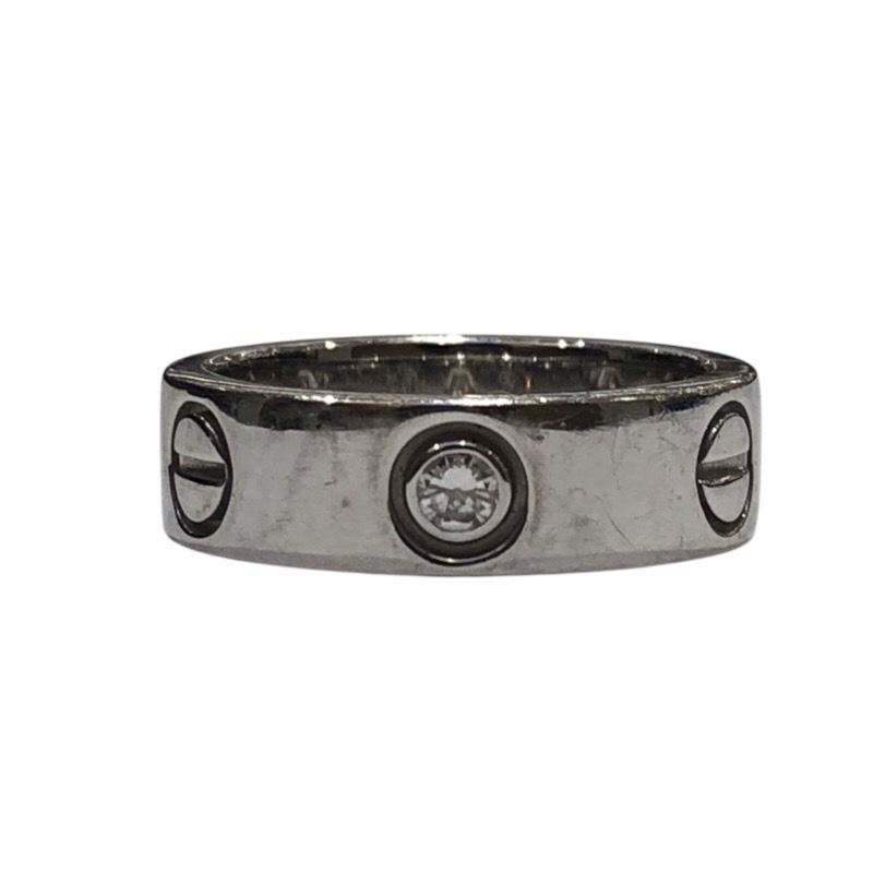 カルティエ Cartier ラブリングハーフダイヤ ホワイトゴールド 750 ジュエリー