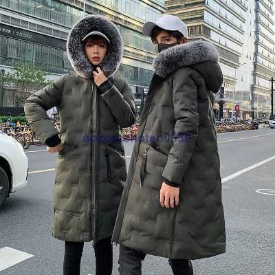 ダウンコート メンズ レディース フード付き フェイクファー ロングコート 厚手 カップル ダウンジャケット 防寒 あったか ペアルック アウ