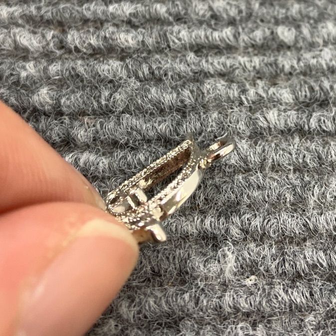 Christian Dior クリスチャンディオール ピアス 片耳 ラインストーン