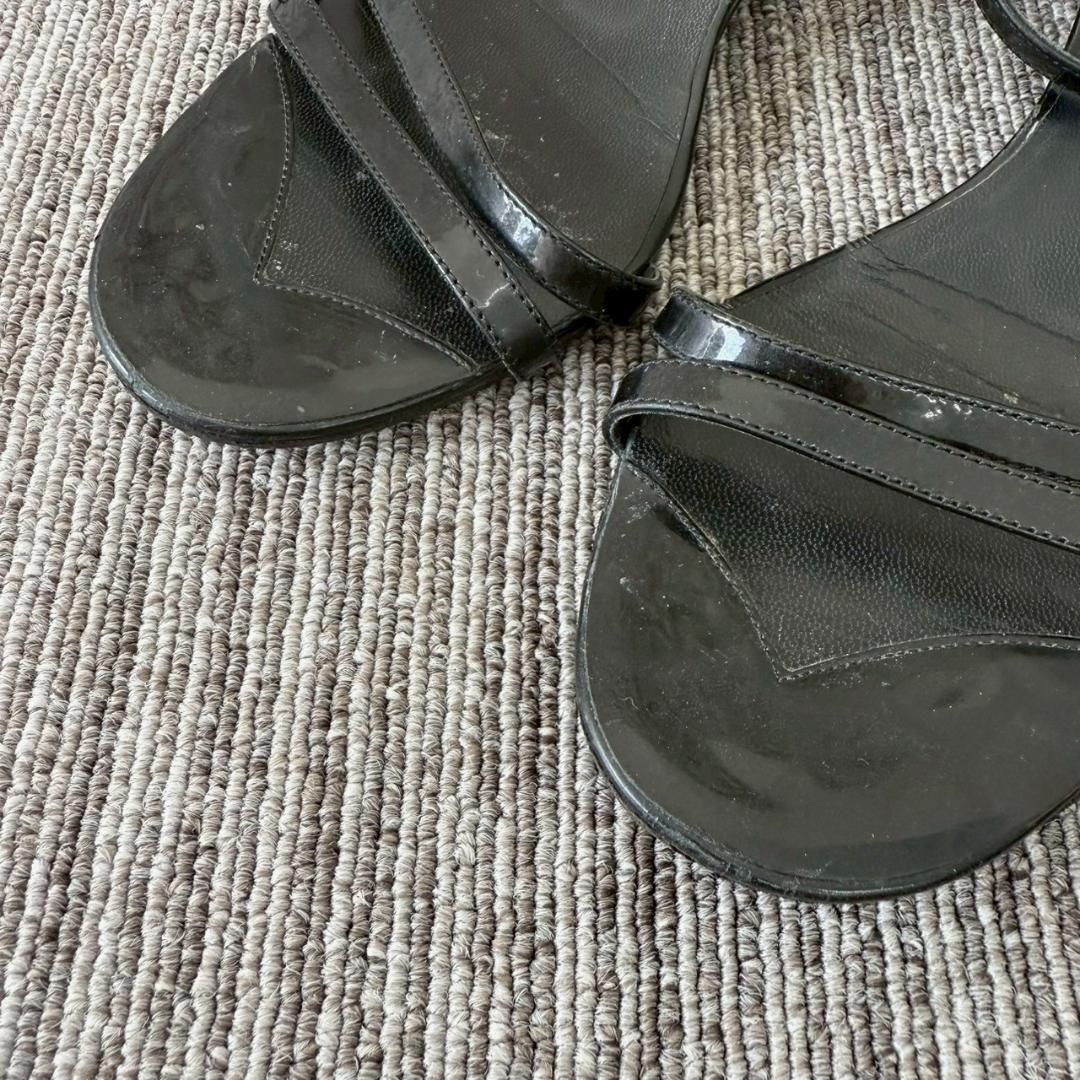 CHANEL ヒール サンダル ブラック