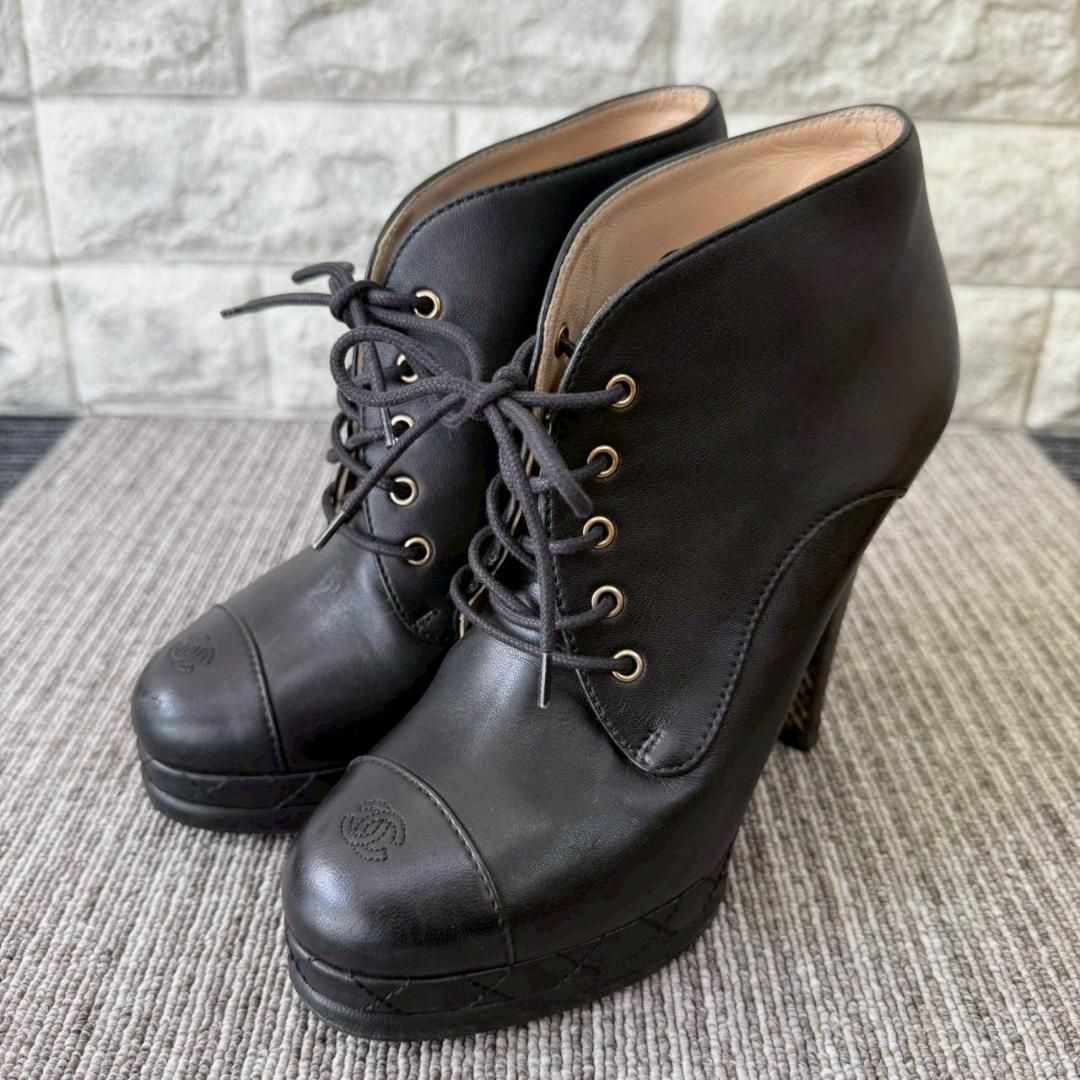 レースアップブーツ ココマーク
