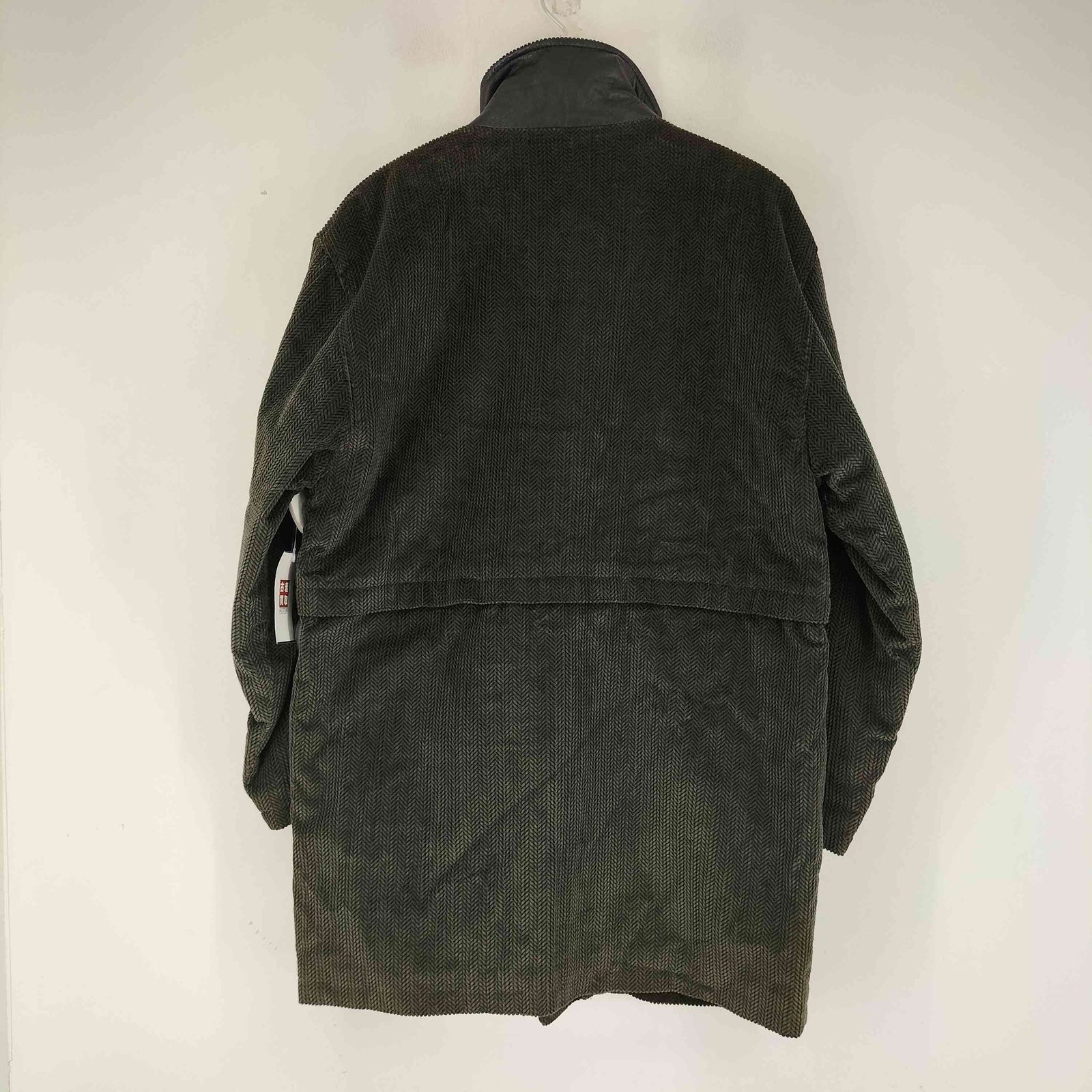 ユーズドフルギ 古着 international voguer レザー切替 コーデュロイコート メンズ import M