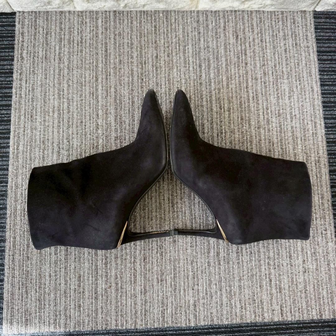 スエードブーツ ヒール