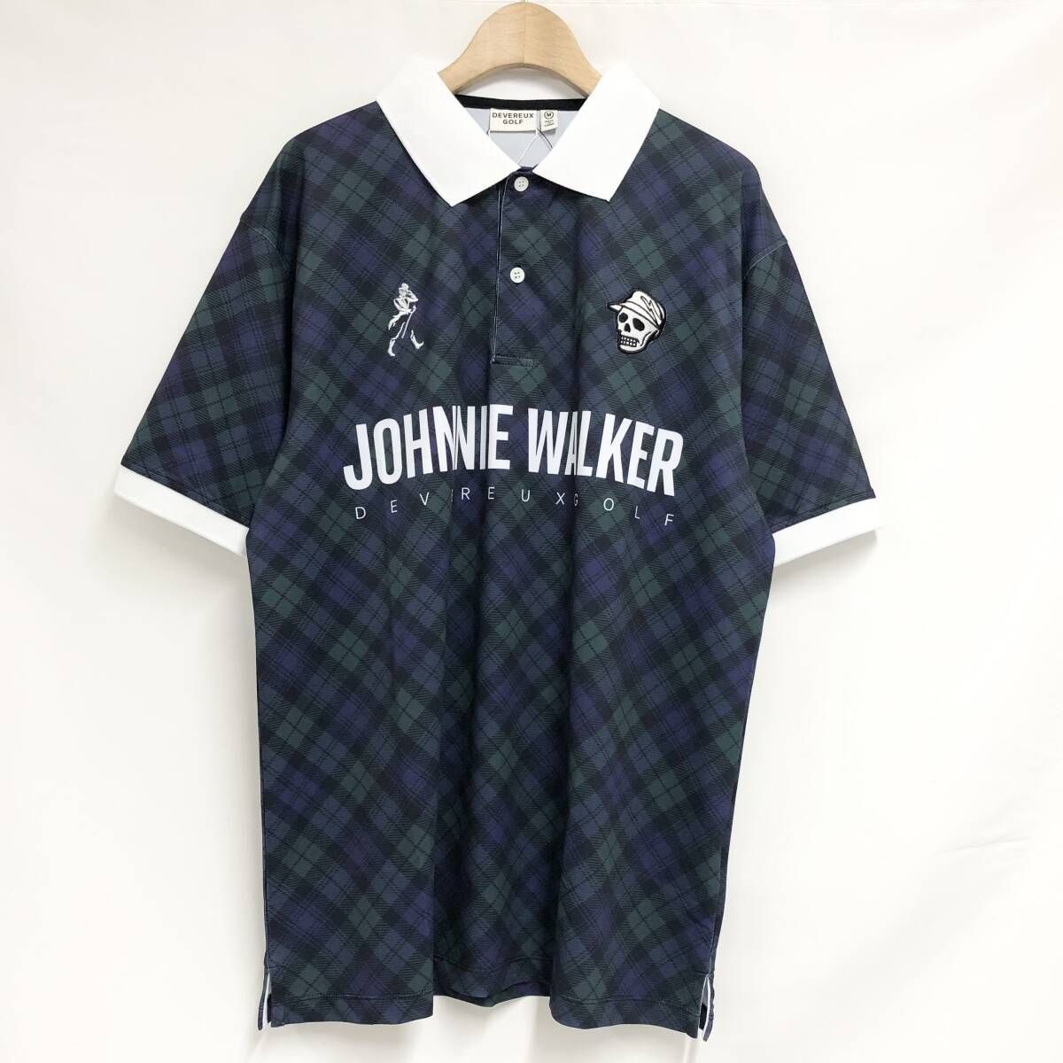 ○★新品未使用　DEVEREUXGOLF×JohnnieWalker　ポロシャツ 新品 未使用 DEVEREUX GOLF×Johnnie Walker タータンチェック