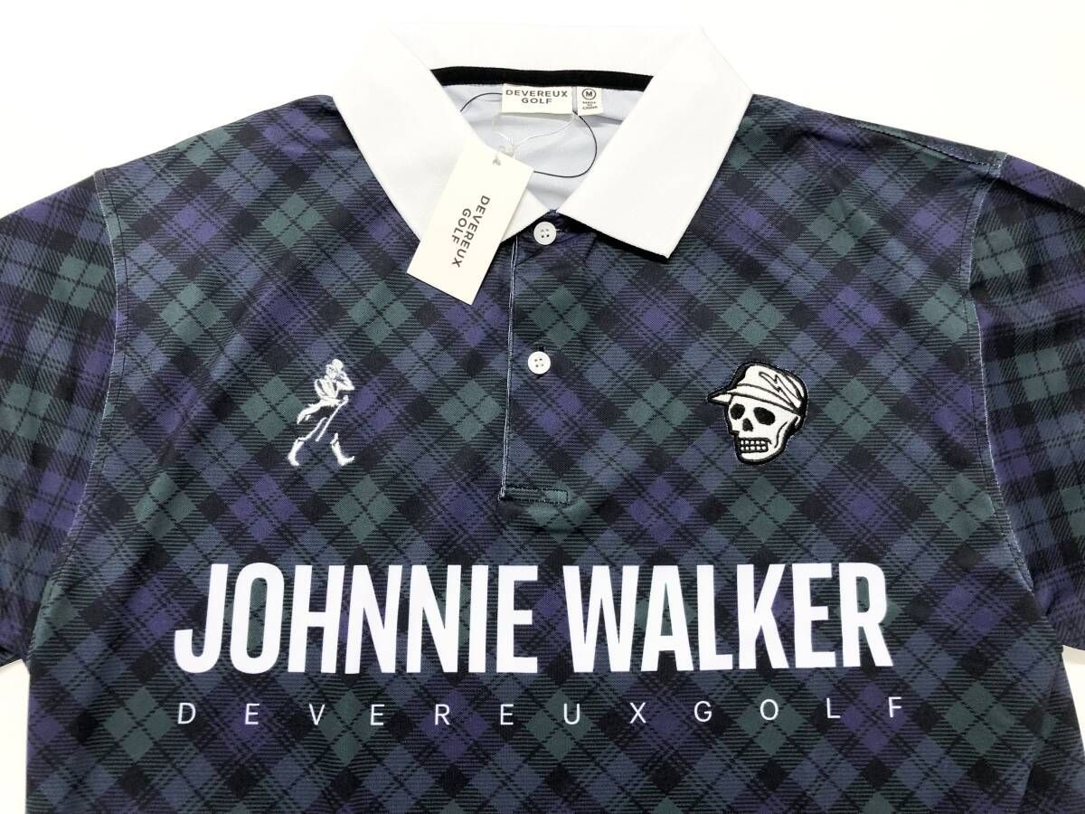 ○★新品未使用　DEVEREUXGOLF×JohnnieWalker　ポロシャツ 新品 未使用 DEVEREUX GOLF×Johnnie Walker タータンチェック