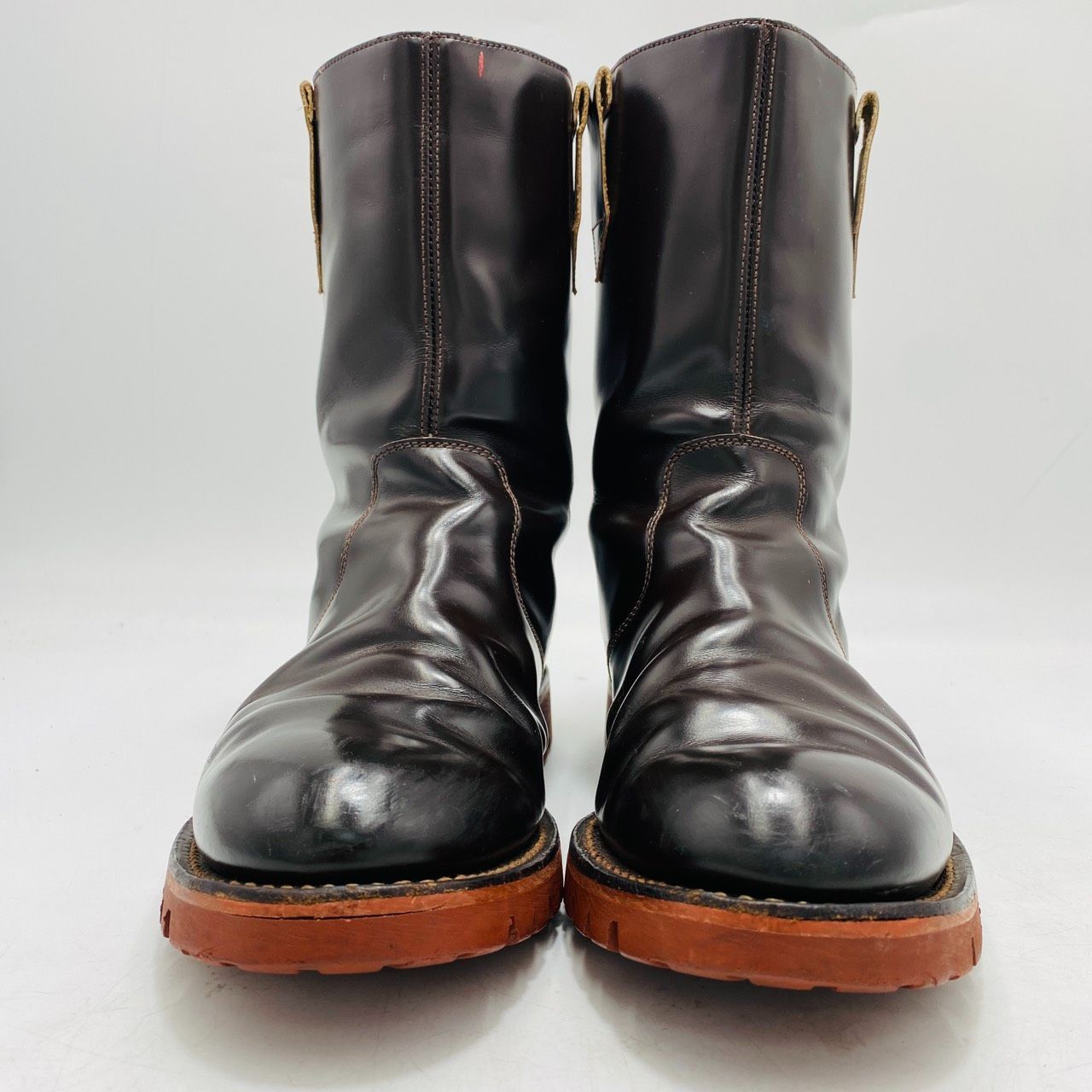 Alfred Sargent ペコスブーツ エンジニア ビブラムソール 7 1 2 メンズ ブラウン アルフレッドサージェント hws02384