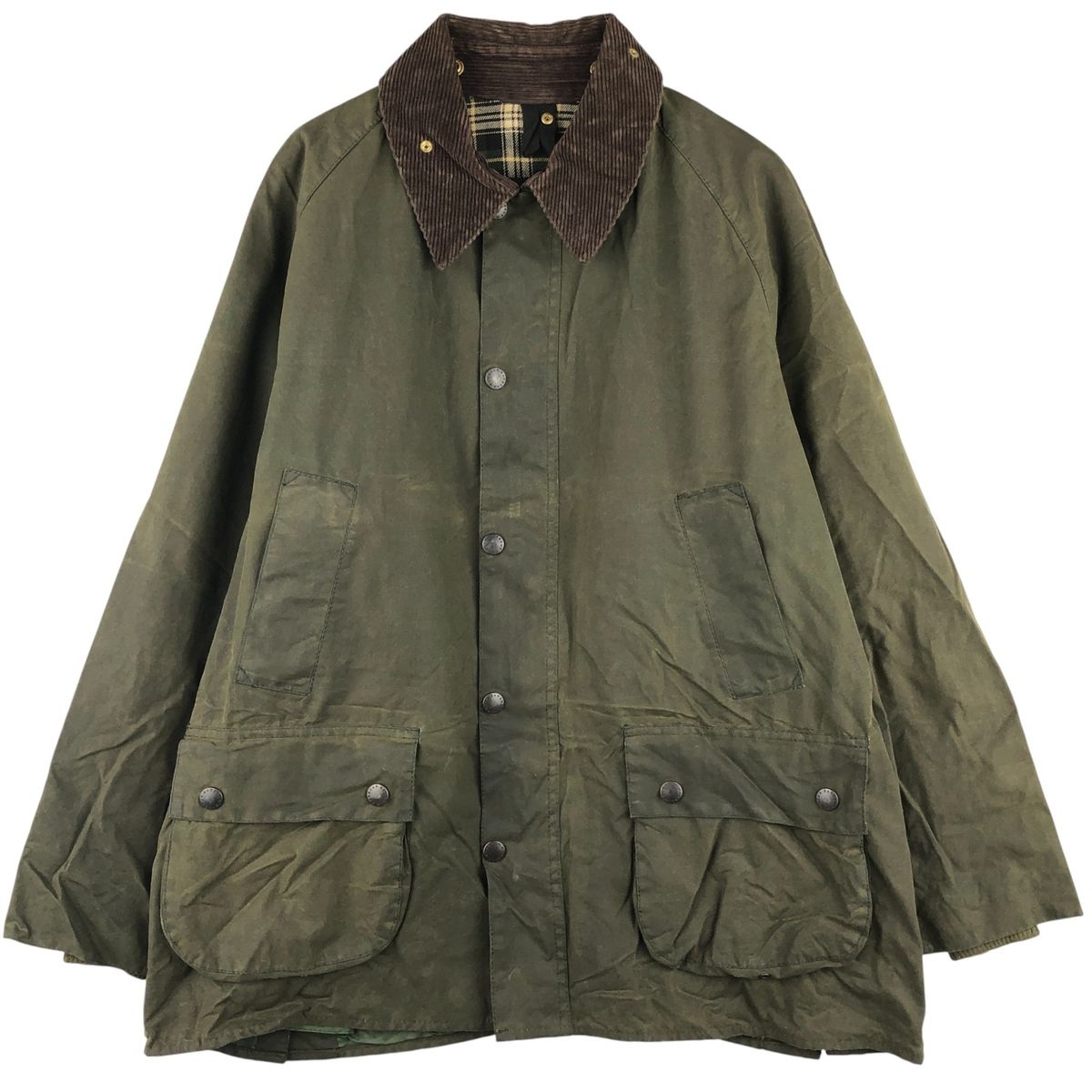 古着 90年代 バブアー Barbour BEDALE ビデイル 旧3ワラント ワックスコットン オイルドジャケット 英国製 C44 メンズL相当 eaa555228