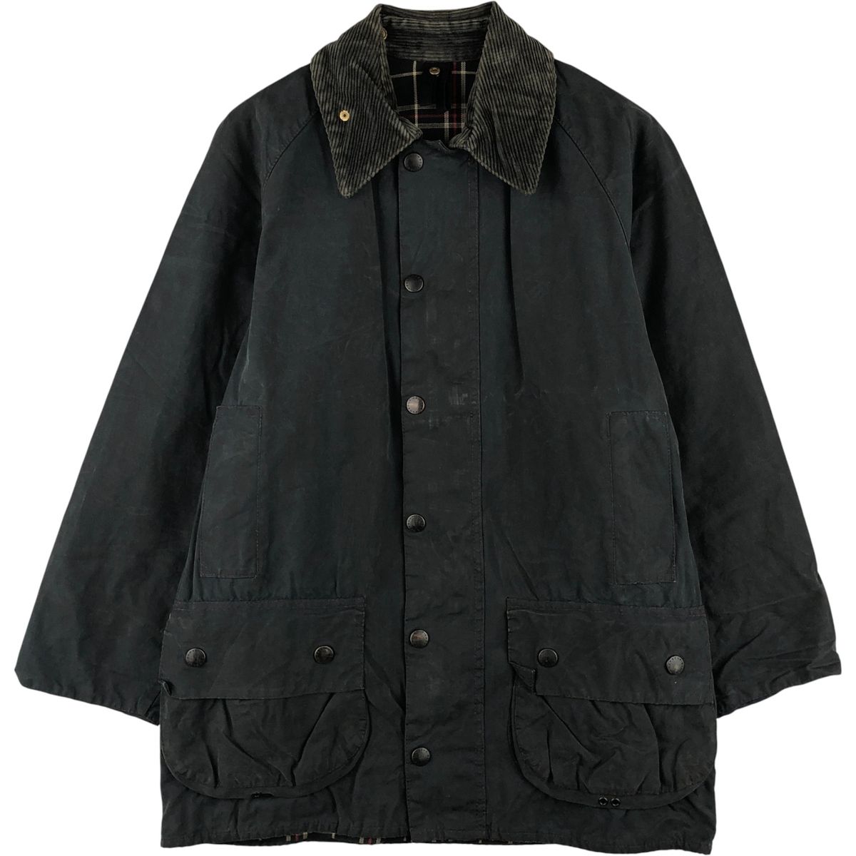 古着 00年代 バブアー Barbour ビューフォート 旧3ワラント オイルド ハンティングジャケット 英国製 C 38 メンズM相当 eaa 555231