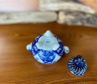メーカー直送 九谷焼 環付香炉 染付山水 桐箱入り Kutani Incense burner WWW_OPDRERGINERDOGAN_COM