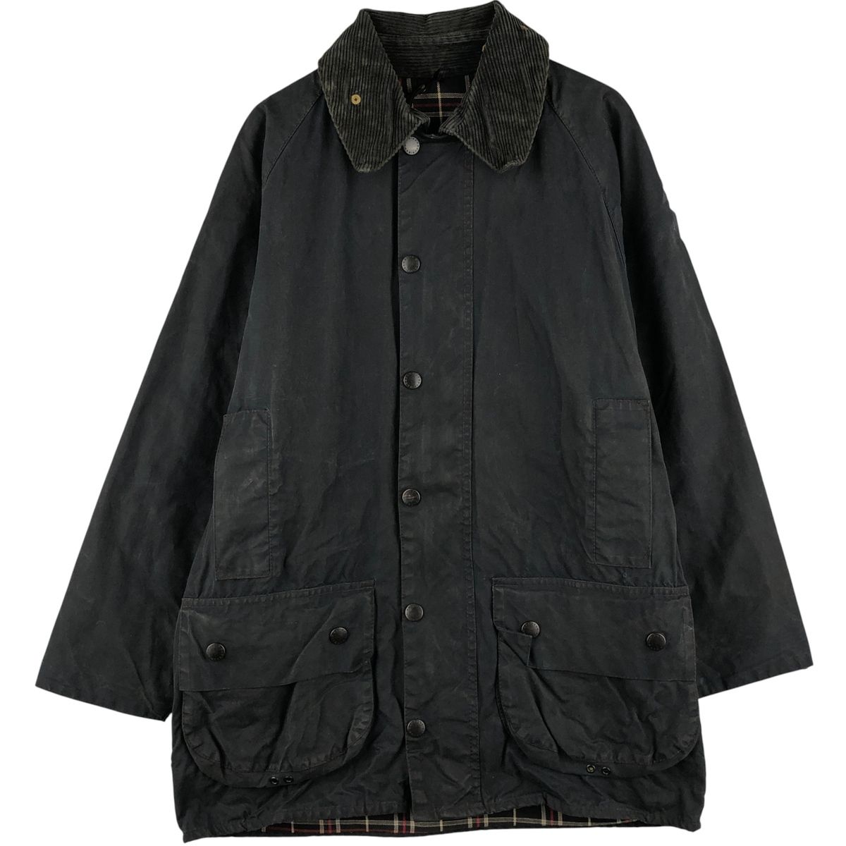 古着 00年代 バブアー Barbour ビューフォート 旧3ワラント オイルド ハンティングジャケット 英国製 C 38 メンズM相当 eaa 555634