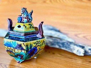 メーカー直送 九谷焼 特大香炉 吉田屋獅子 Kutani Incense burner WWW_OPDRERGINERDOGAN_COM