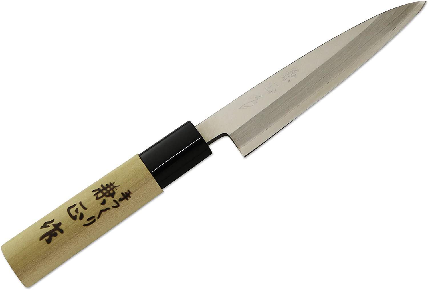 KC-589 関兼正 Sシリーズ ステンレス鋼付 PC口朴柄 貝サキ 120mm