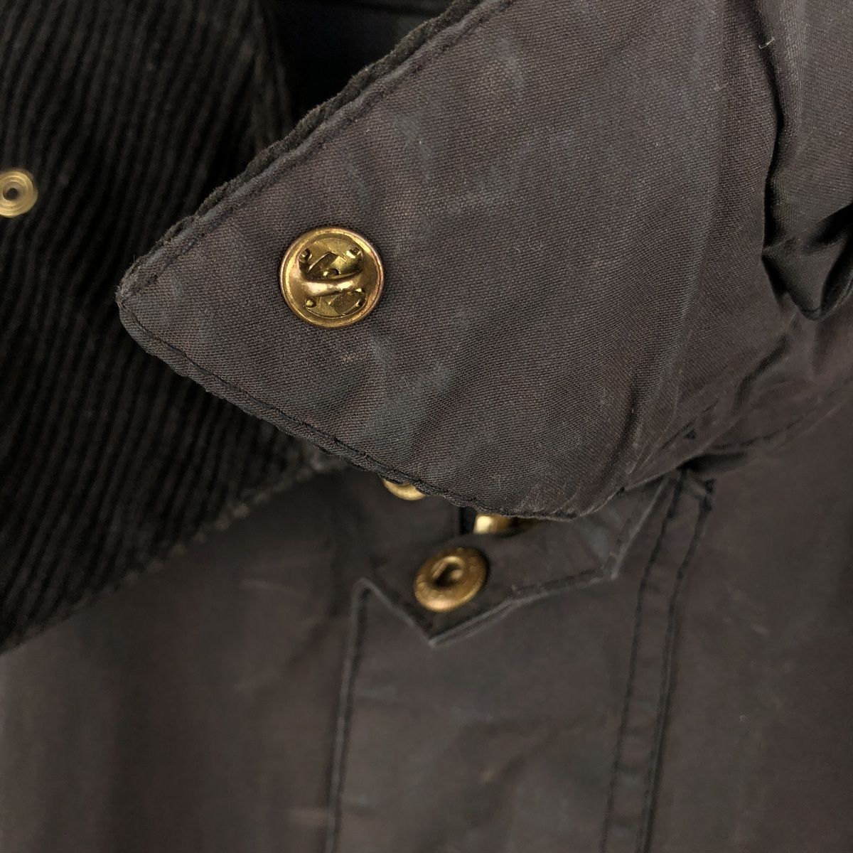 バッジ付き ワックスコットン