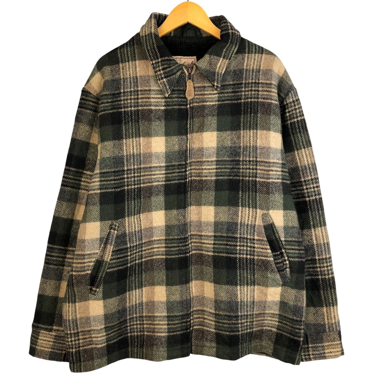 古着 ウールリッチ WOOLRICH チェック柄 ウールジャケット メンズXL相当 eaa593966