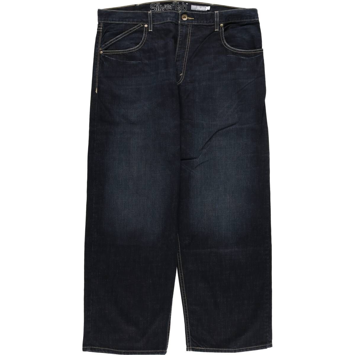 古着 ビッグサイズ 00年代 リーバイス Levi s SILVER TAB シルバータブ BAGGY バギー テーパードデニムパンツ メンズw 40相当 evb 030811