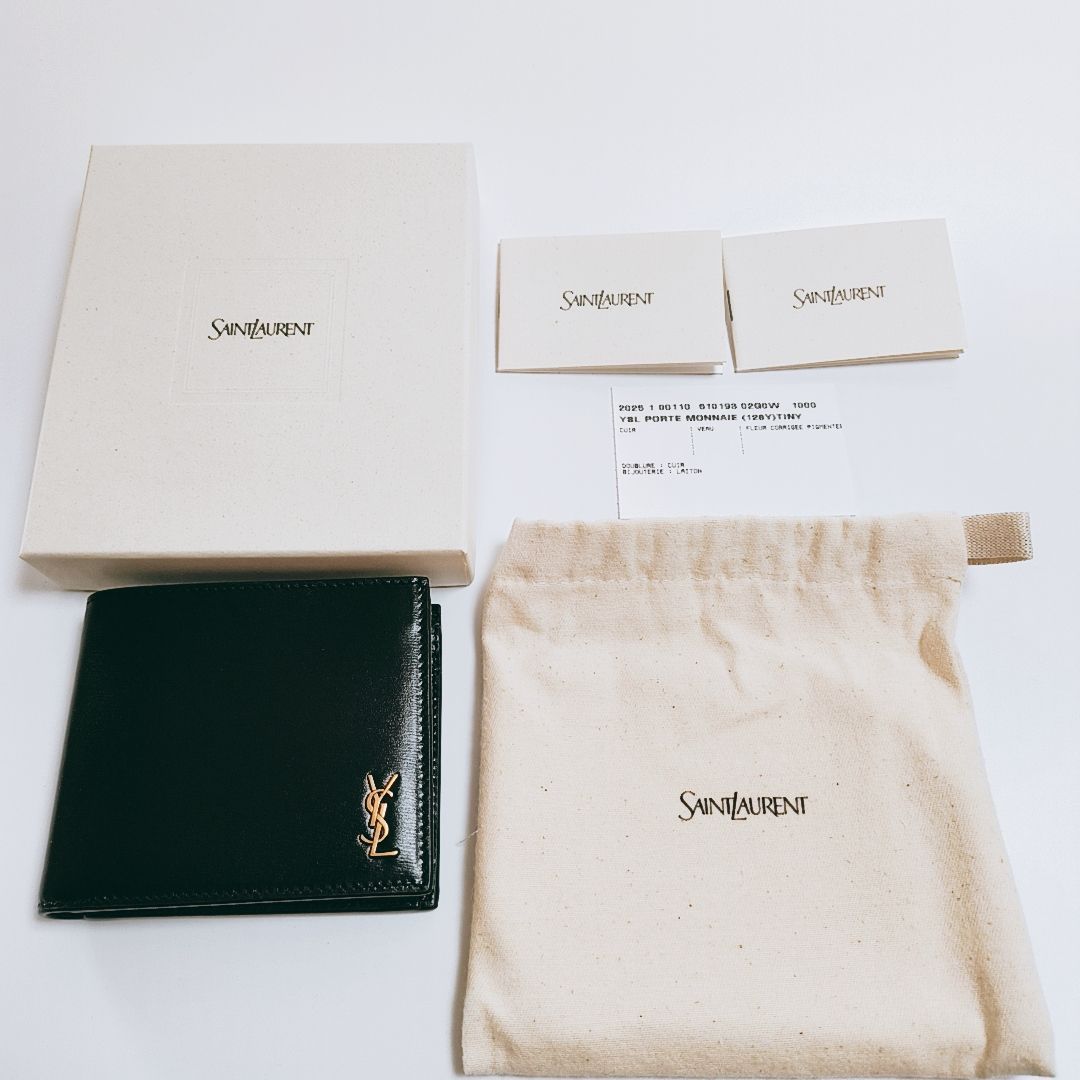 SAINT LAURENT 二つ折り財布 小銭入付 カサンドラ サンローラン