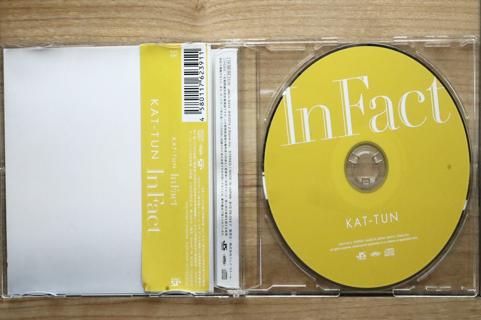 国内盤CD☆カトゥーン/KAT-TUN□ In Fact 【通常盤】 【JACA5414