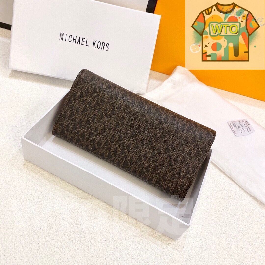 MICHAEL KORSマイク ゴールド ウォレット クレジットカードスロットに紙幣と手形を収納 両用パスケースウォレット 小財布パスケース -WT0輸入